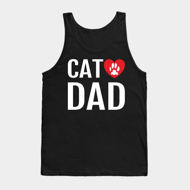 Cat Dad Tank Top by DPattonPD